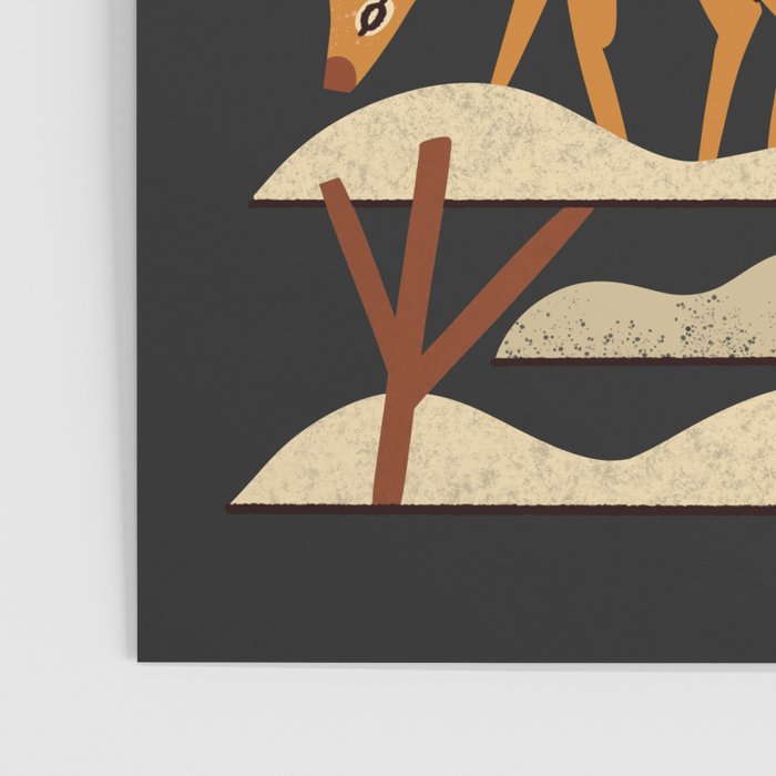 Wild Wood Deer Poster Gallery Image 3