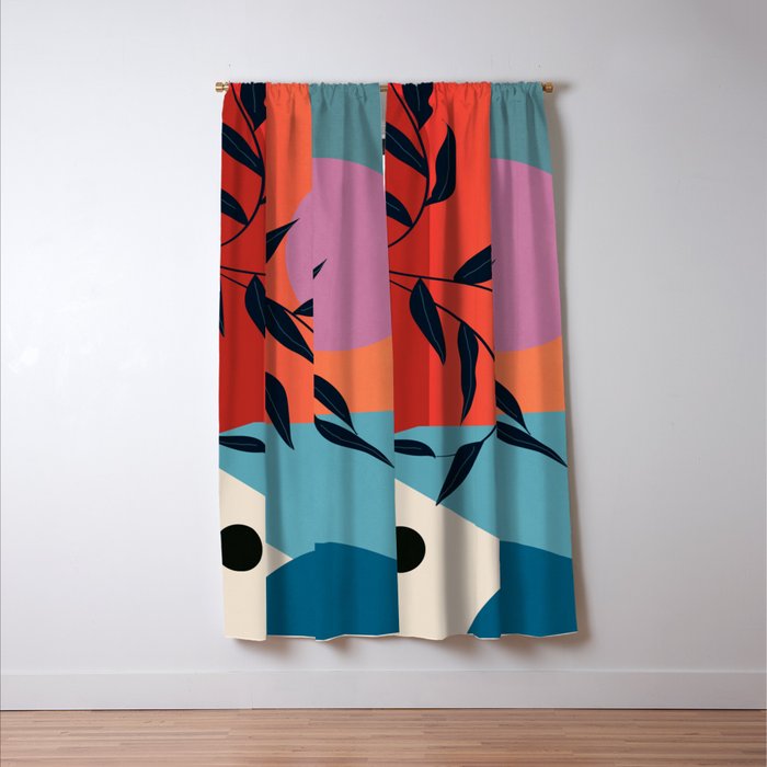 Geometric Shapes 140 Window Curtain Gallery Image 3