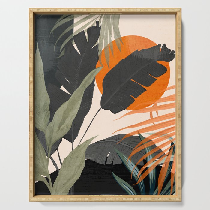 Jungle Abstract 12 Serving Tray Gallery Image 1