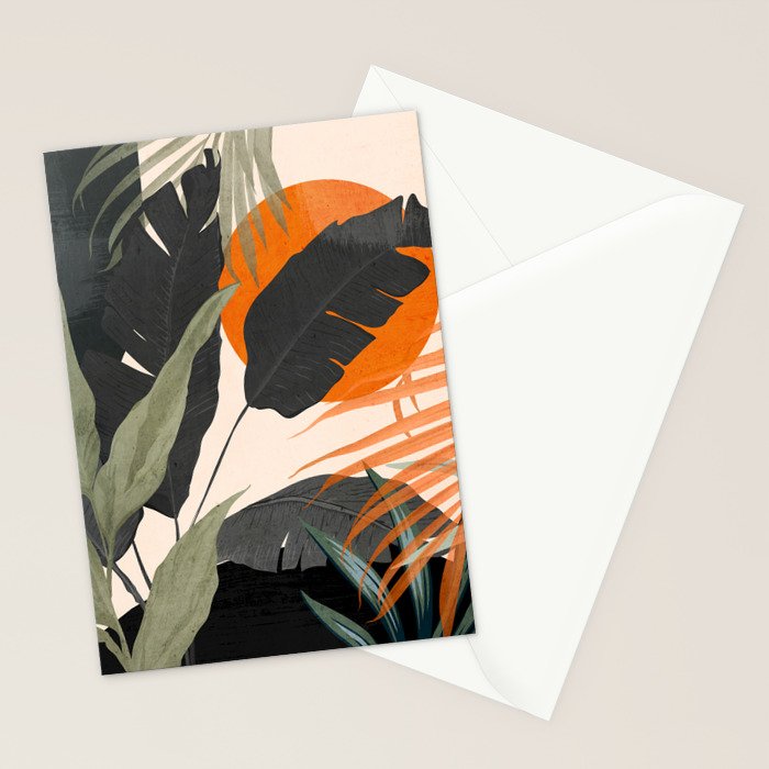 Jungle Abstract 12 Stationery Card Gallery Image 2