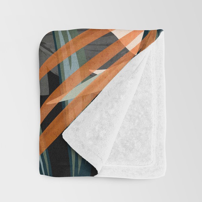 Jungle Abstract 12 Throw Blanket Gallery Image 3