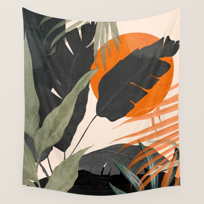 Jungle Abstract 12 Wall Tapestry Gallery Image 4