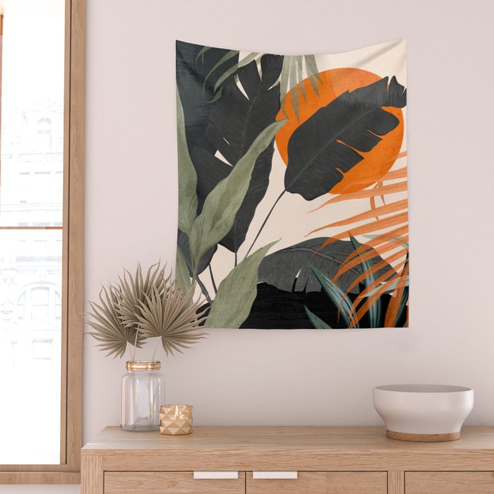 Jungle Abstract 12 Wall Tapestry Gallery Image 2