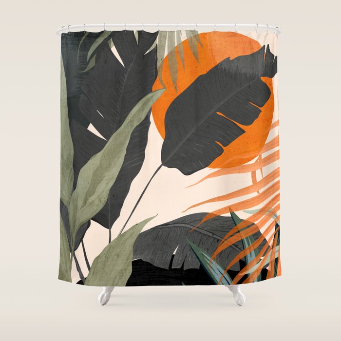 Jungle Abstract 12 Shower Curtain Gallery Image 1
