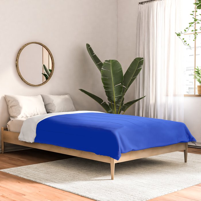 Royal Blue Bright Bold Solid Color Comforter Gallery Image 2