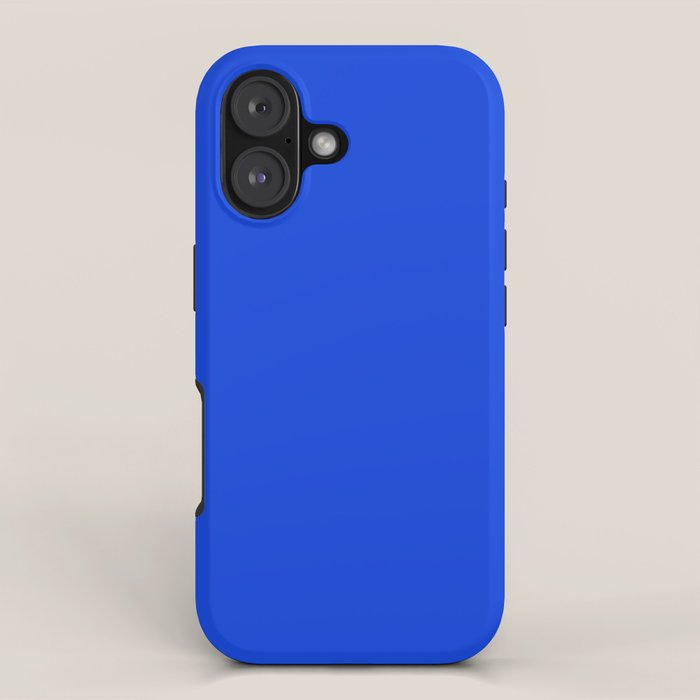 Royal Blue Bright Bold Solid Color iPhone Case Gallery Image 1