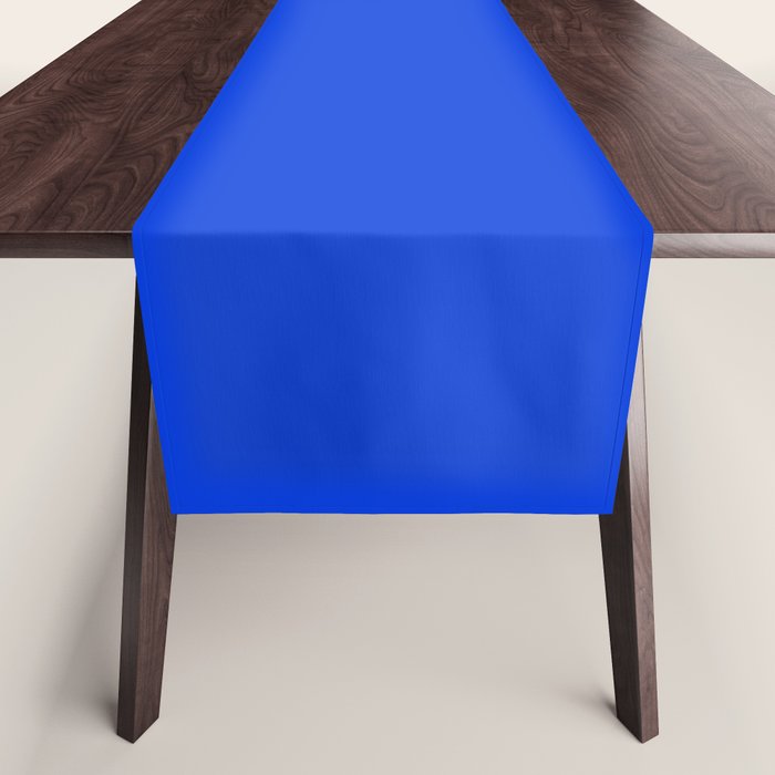 Royal Blue Bright Bold Solid Color Table Runner Gallery Image 1