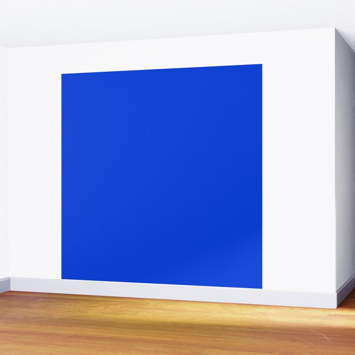 Royal Blue Bright Bold Solid Color Wall Mural Gallery Image 2