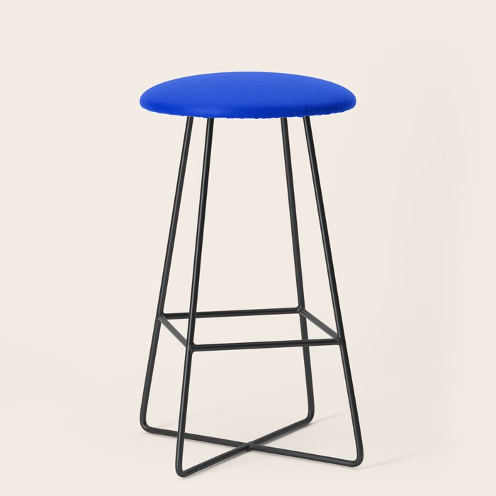 Royal Blue Bright Bold Solid Color Stool Gallery Image 1