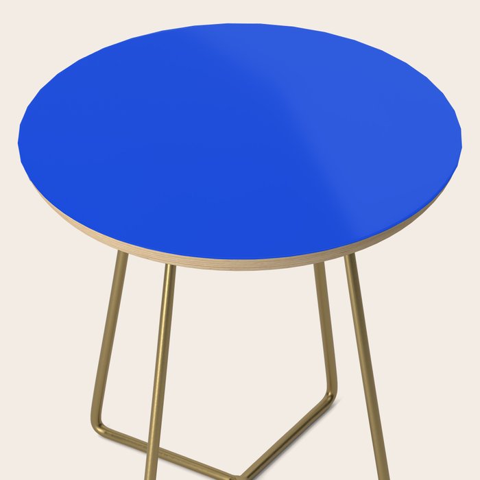 Royal Blue Bright Bold Solid Color Side Table Gallery Image 2