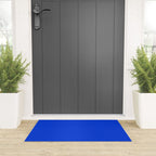 Royal Blue Bright Bold Solid Color Welcome Mat Gallery Image 3