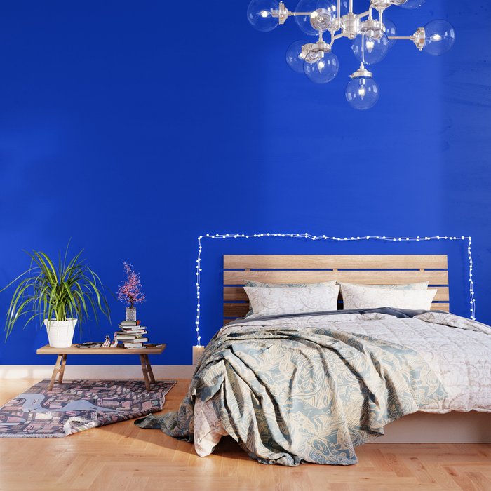 Royal Blue Bright Bold Solid Color Wallpaper Gallery Image 1