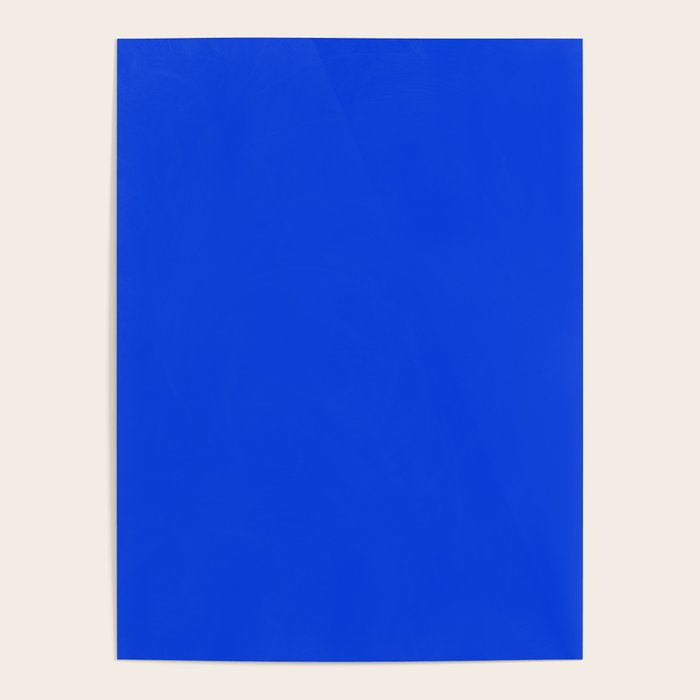 Royal Blue Bright Bold Solid Color Poster Gallery Image 4