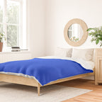 Royal Blue Bright Bold Solid Color Duvet Cover Gallery Image 2