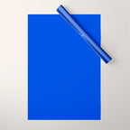 Royal Blue Bright Bold Solid Color Wrapping Paper Gallery Image 1