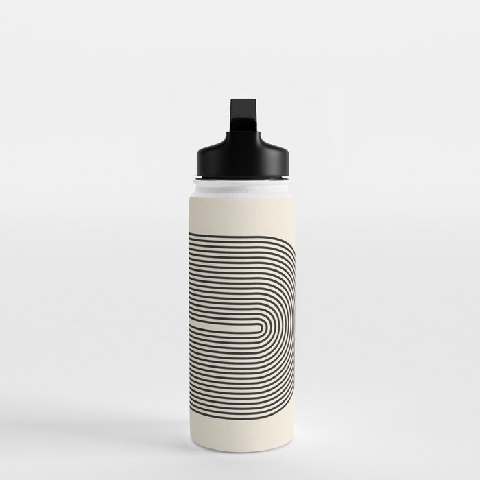 Abstraction_BLACK_DOT_LINE_ART_Minimalism_003C Water Bottle Gallery Image 3
