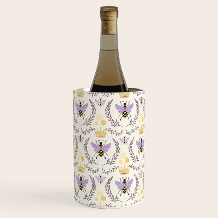 Queen Bee - Lavander Purple and Yellow Wine Chiller Gallery Image 3