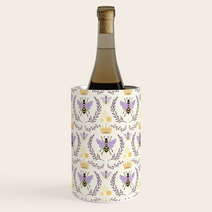 Queen Bee - Lavander Purple and Yellow Wine Chiller Gallery Image 1