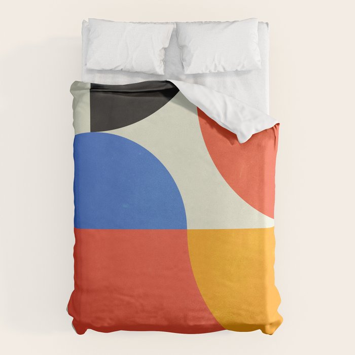 BAUHAUS 02: Exhibition 1923 | Mid Century Series  Duvet Cover Gallery Image 1