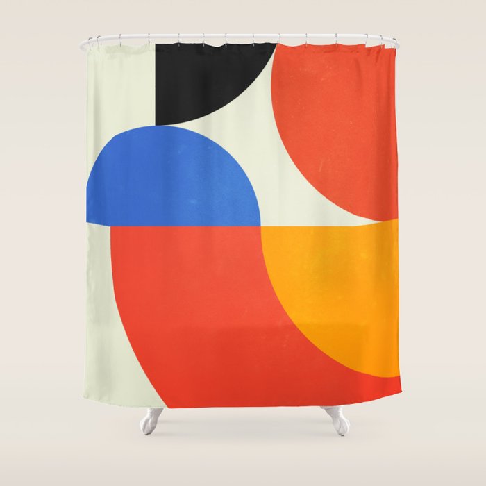 BAUHAUS 02: Exhibition 1923 | Mid Century Series  Shower Curtain Gallery Image 1