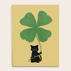 Cat with clover Notebook Gallery Image 4