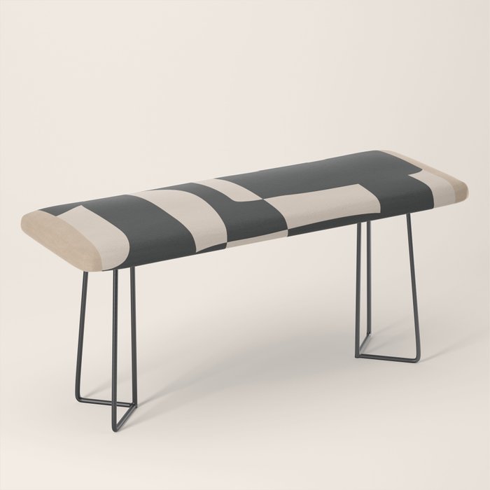 Modern Abstract Minimal Art 3 Bench Gallery Image 1