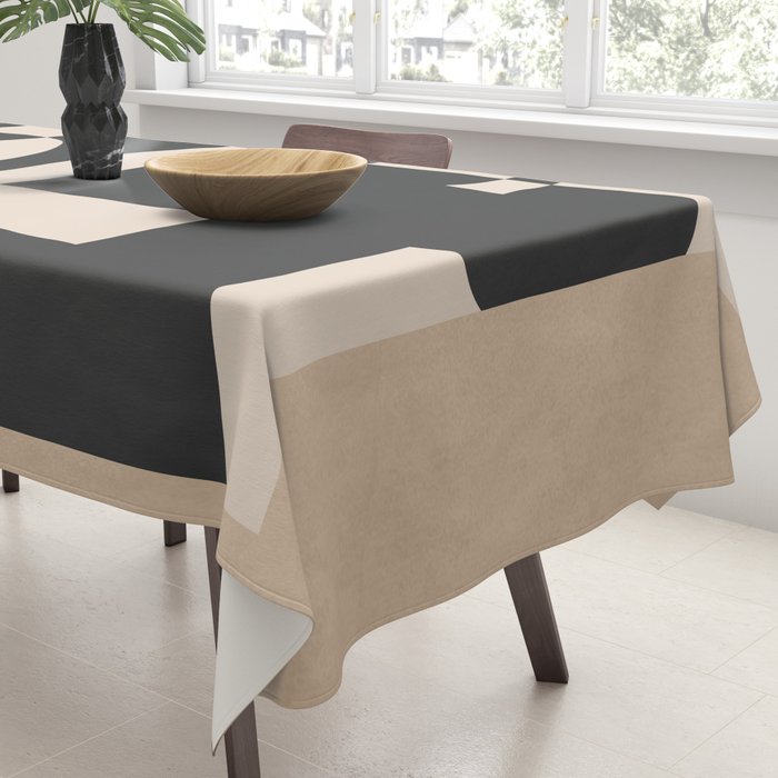 Modern Abstract Minimal Art 3 Tablecloth Gallery Image 3