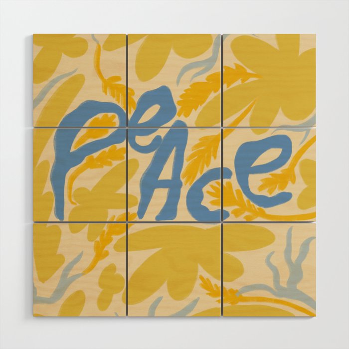 PEACE Wood Wall Art Gallery Image 1