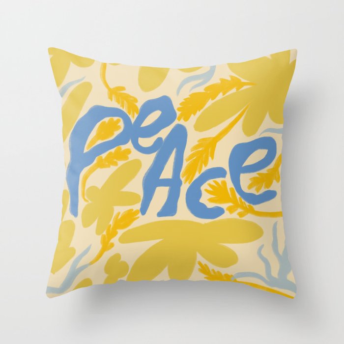 PEACE Throw Pillow Gallery Image 6