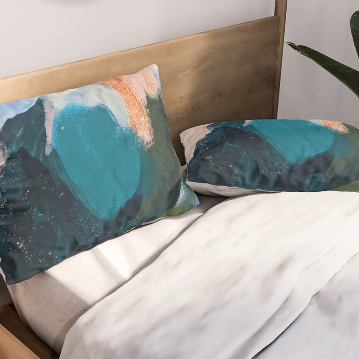 Joy In The Waiting | Abstract Pillow Sham Gallery Image 2