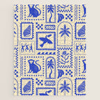 Vintage summer nature patchwork art pattern Jigsaw Puzzle Gallery Image 1