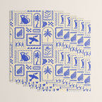 Vintage summer nature patchwork art pattern Wrapping Paper Gallery Image 3