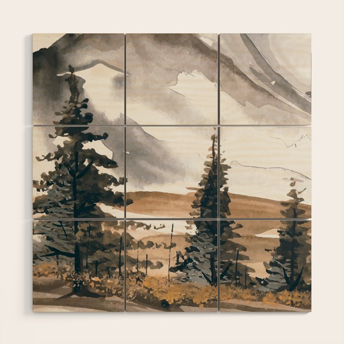 Beautiful Winter Memory Wood Wall Art Gallery Image 1