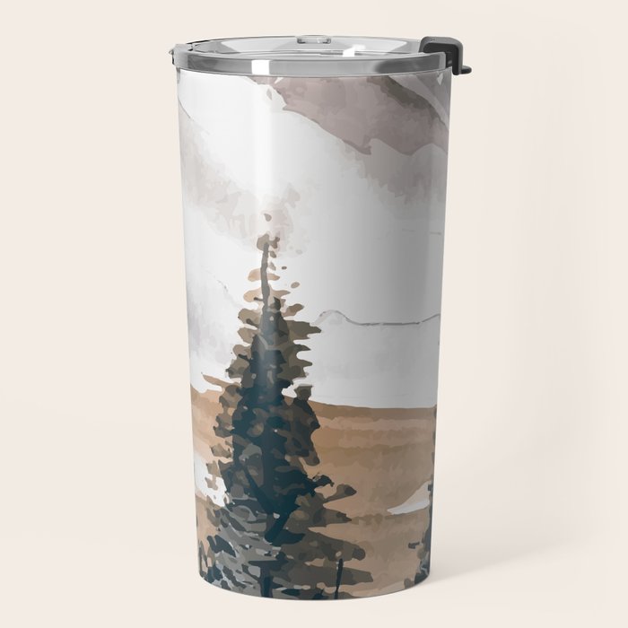 Beautiful Winter Memory Travel Mug Gallery Image 2