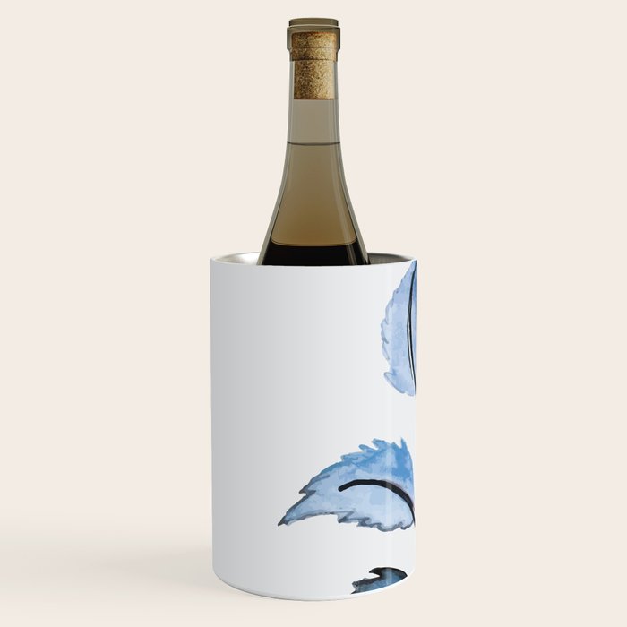Blue leaves Wine Chiller Gallery Image 2