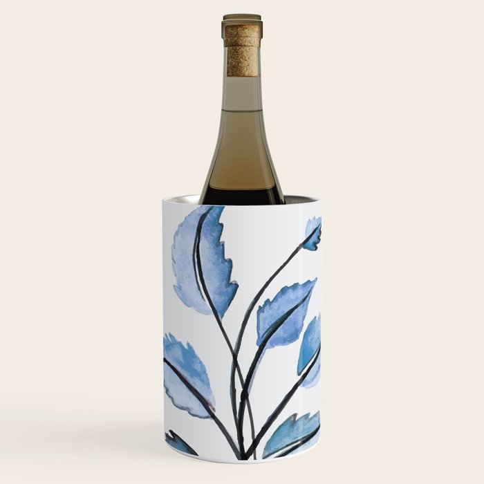 Blue leaves Wine Chiller Gallery Image 1