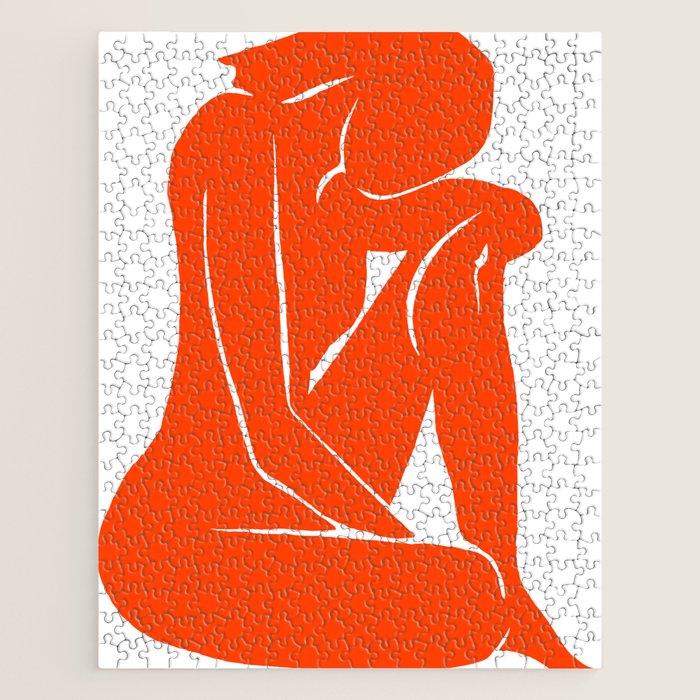 Nude II: Torch Orange Edition Jigsaw Puzzle Gallery Image 1