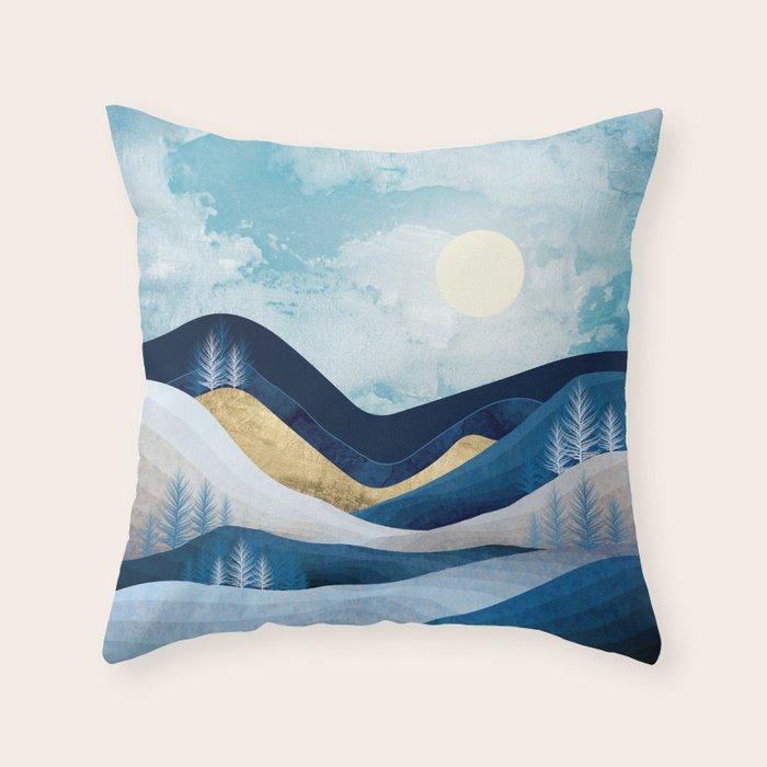 Moonlit Hills Throw Pillow Gallery Image 6