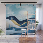 Moonlit Hills Wall Mural Gallery Image 1