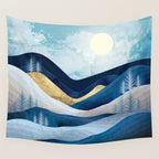Moonlit Hills Wall Tapestry Gallery Image 4