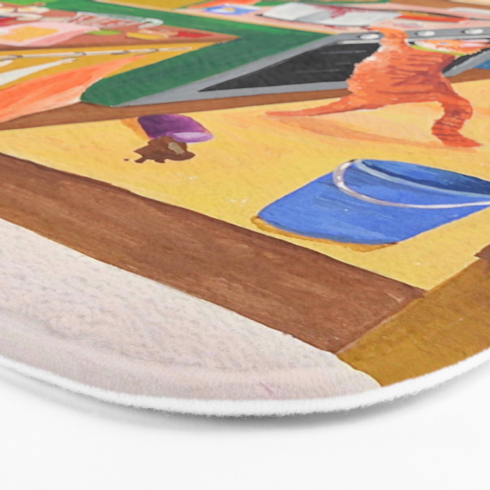A Cat in the Kitchen Bath Mat Gallery Image 3