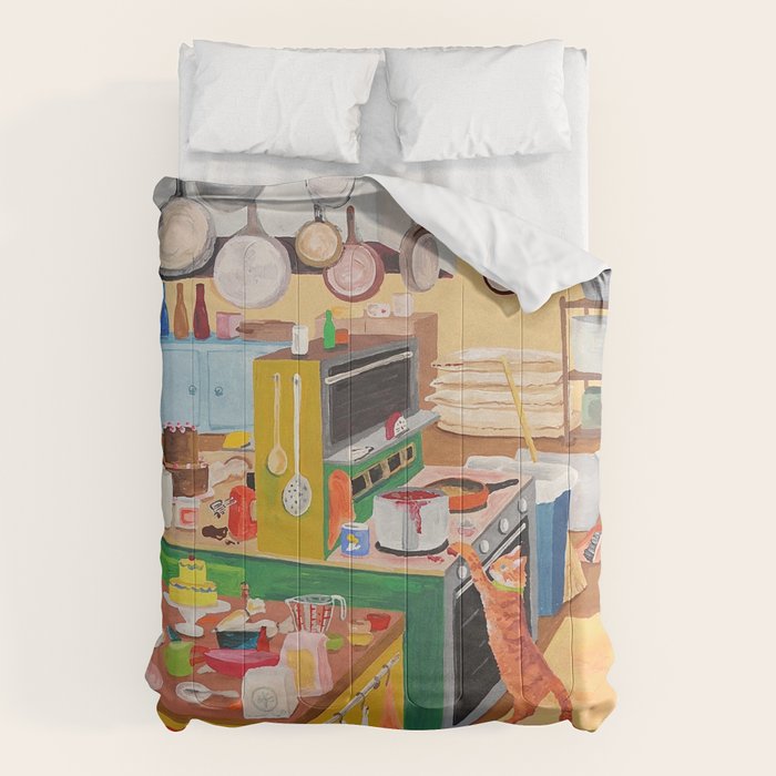 A Cat in the Kitchen Comforter Gallery Image 6
