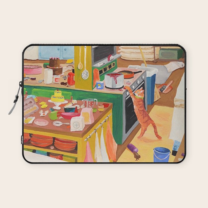 A Cat in the Kitchen Laptop Sleeve Gallery Image 1