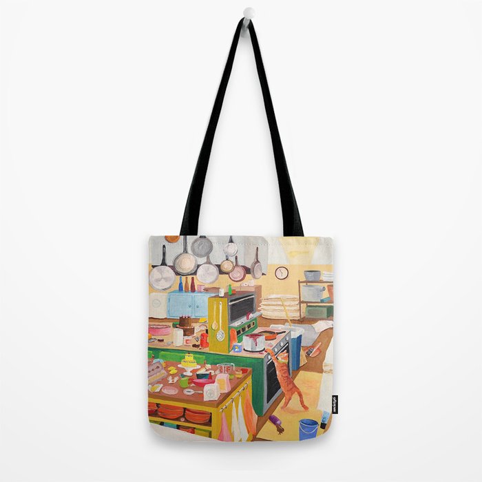 A Cat in the Kitchen Tote Bag Gallery Image 2