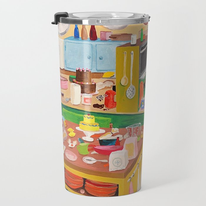 A Cat in the Kitchen Travel Mug Gallery Image 3