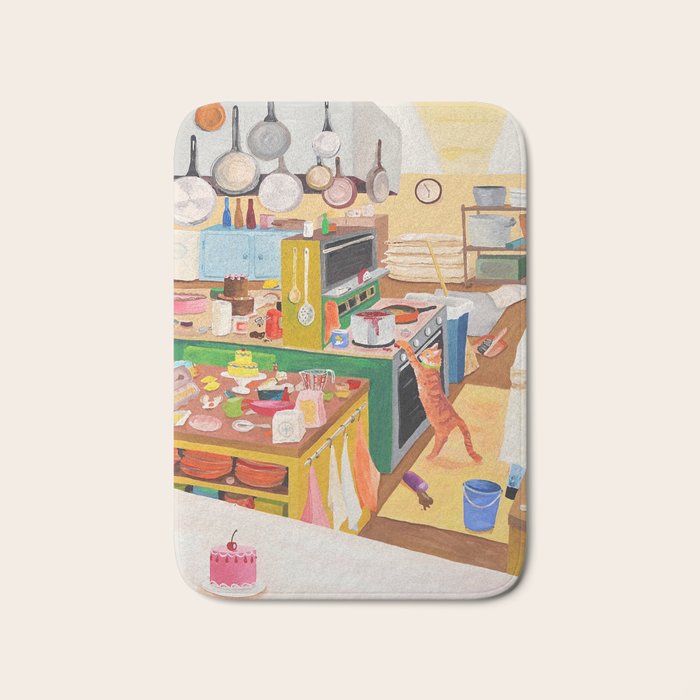 A Cat in the Kitchen Bath Mat Gallery Image 1