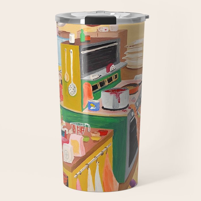 A Cat in the Kitchen Travel Mug Gallery Image 1