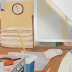 A Cat in the Kitchen Wall Tapestry Gallery Image 3