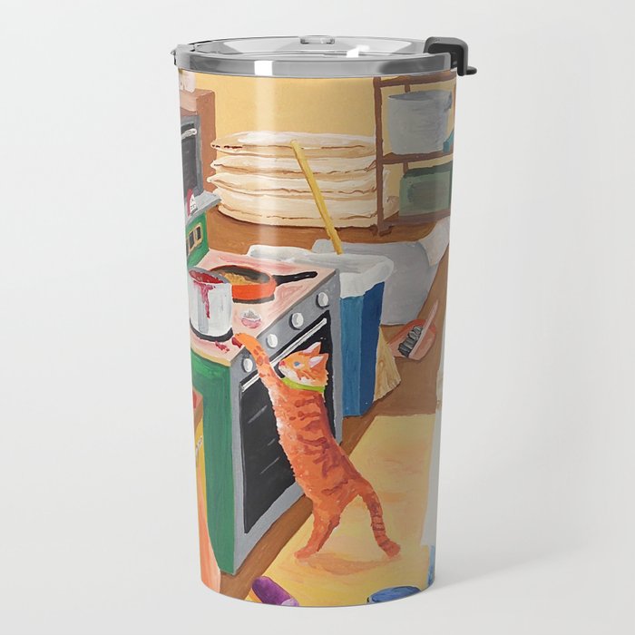 A Cat in the Kitchen Travel Mug Gallery Image 2