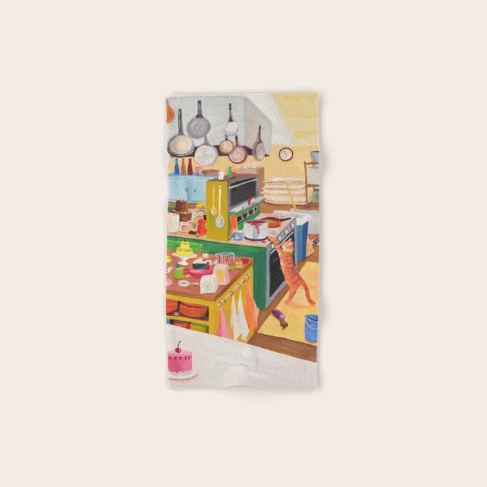 A Cat in the Kitchen Bath Towel Gallery Image 1